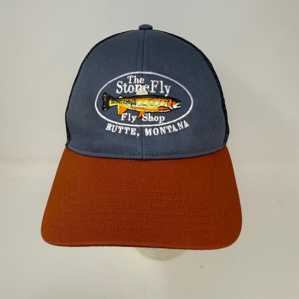 Simms The Stone‎ Fly, Fly Shop Butte Montana Trucker Hat Mens Snapback Mesh